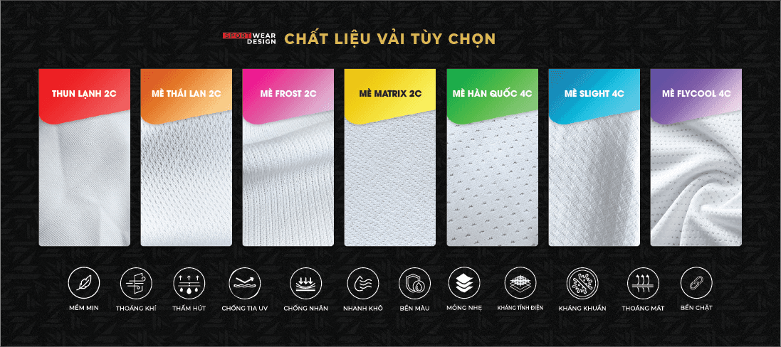 Chất liệu vải thể thao CYPRY